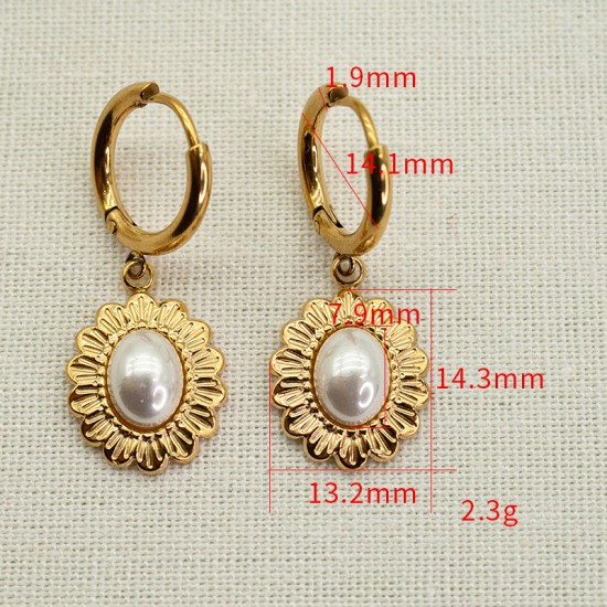 Sunflower stainless steel earrings