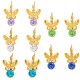 Butterfly colored zircon stainless steel earrings