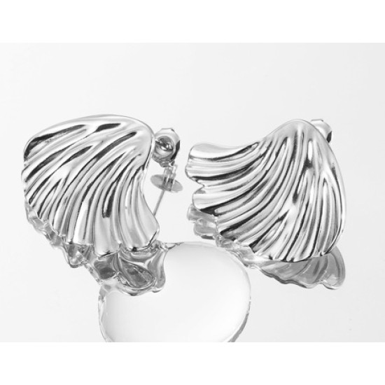 Sea shell stainless steel earrings