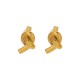 Fried Dough Twists stainless steel earrings
