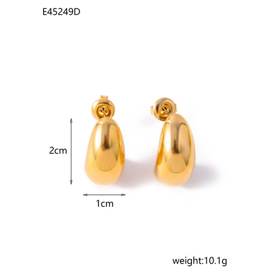 Mosquito coil, peach heart square stainless steel earrings