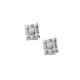 Geometric block stainless steel earrings