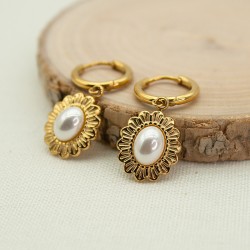 Sunflower stainless steel earrings