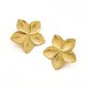 Five leaf flower stainless steel earrings
