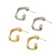 Irregular stainless steel earrings