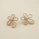 Butterfly Knot Pearl Stainless Steel Earrings