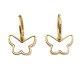 Bow shaped Beimu stainless steel earrings