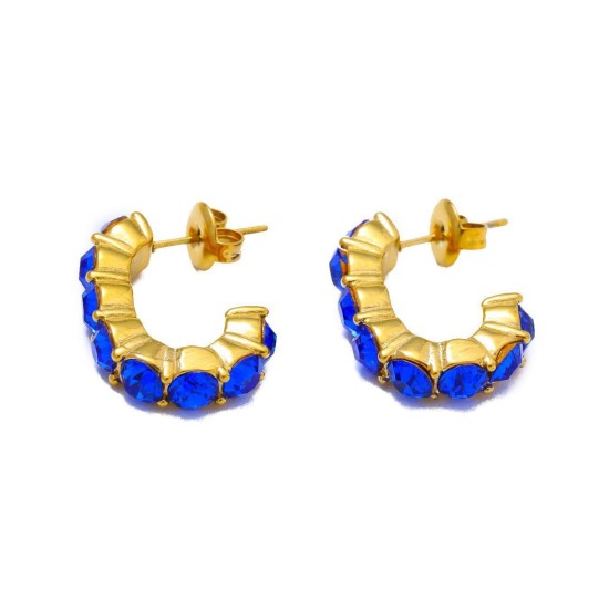 Irregular geometry stainless steel earrings