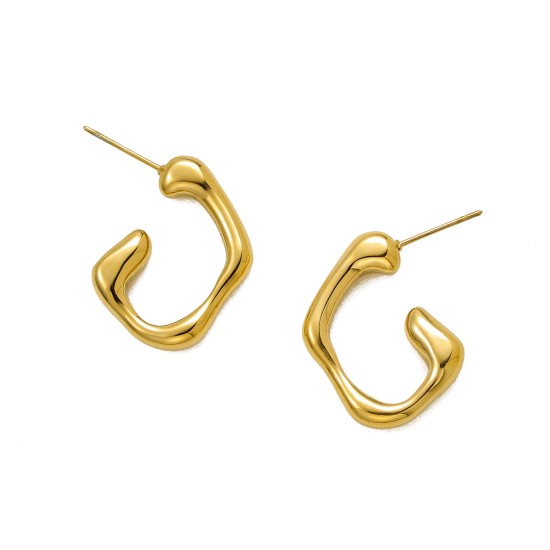 Irregular stainless steel earrings