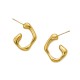 Irregular stainless steel earrings
