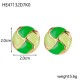 Half spherical drip oil stainless steel ear buckle