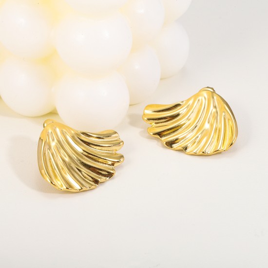 Sea shell stainless steel earrings