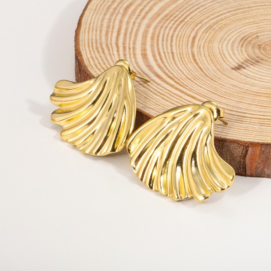 Sea shell stainless steel earrings
