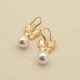 Pearl Butterfly Stainless Steel Earrings