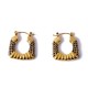 C-shaped micro inlaid color diamond stainless steel earrings