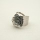 Rose stainless steel ring