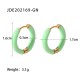 Colored Drip Oil Stainless Steel Earrings