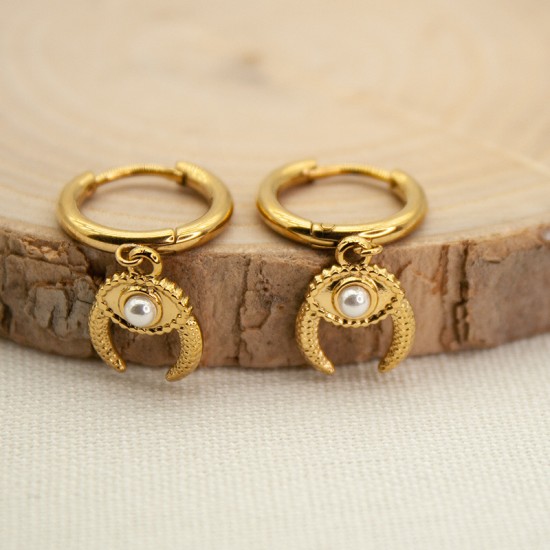 Bead Eyes Stainless Steel Earrings