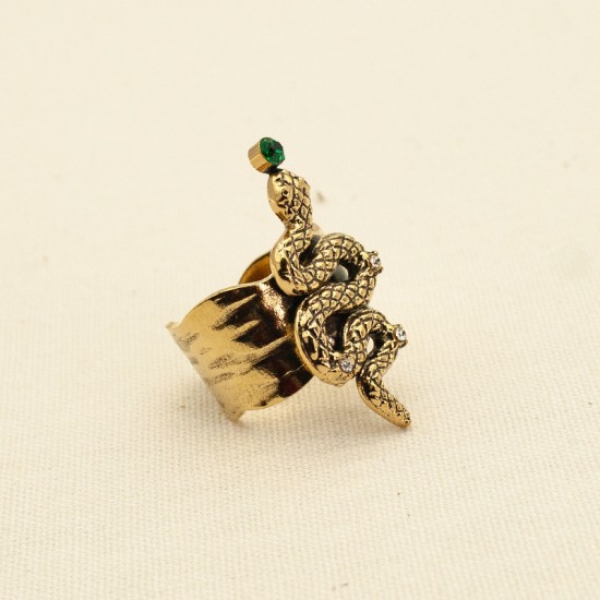 Snake stainless steel ring