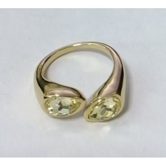 Colored Diamond Stainless Steel Ring