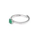 Zircon stainless steel ring