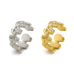 Skull Head Open Ring Stainless Steel
