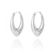 Geometric smooth stainless steel earrings