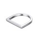 Stainless steel D-letter ring