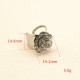 Rose stainless steel ring