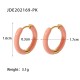 Colored Drip Oil Stainless Steel Earrings