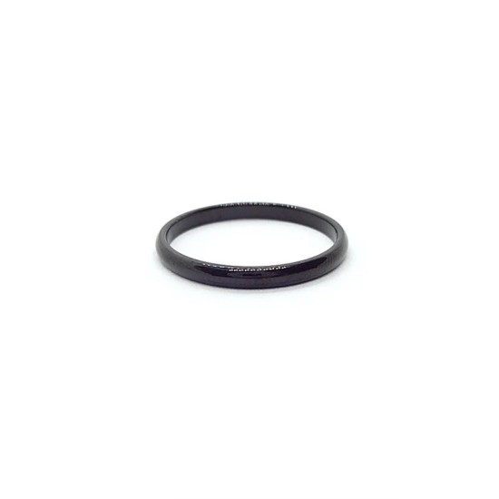 Black stainless steel ring