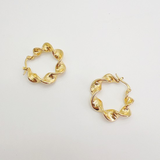 Hollow stainless steel earrings