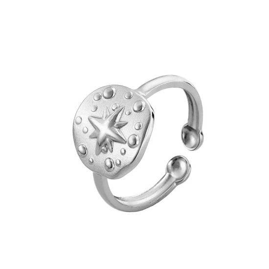 Octagonal Star Stainless Steel Ring