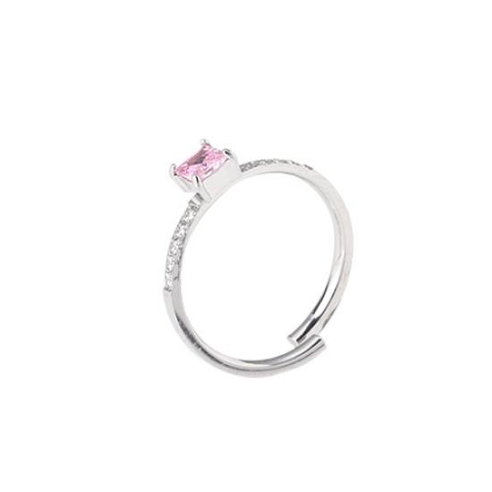 Zircon stainless steel ring