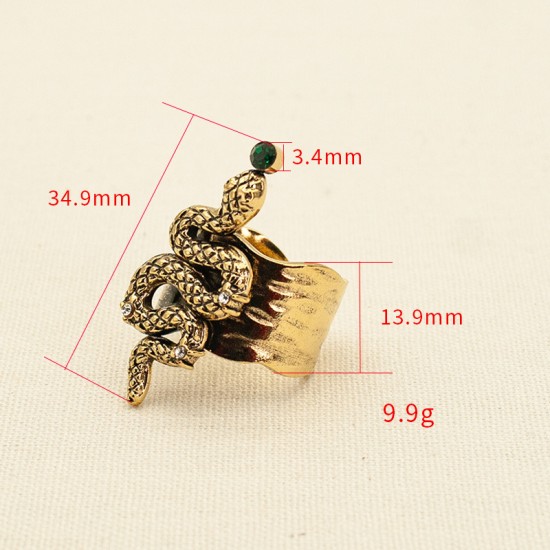 Snake stainless steel ring