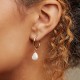 Pearl stainless steel earrings