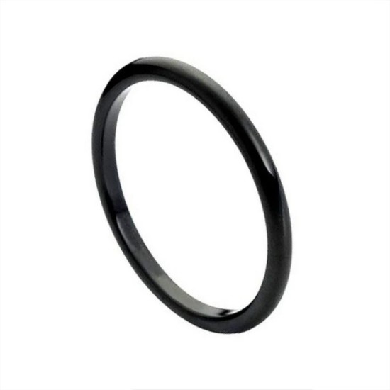 Black stainless steel ring