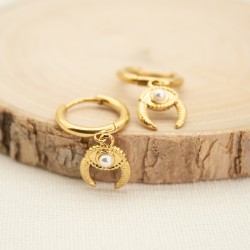 Bead Eyes Stainless Steel Earrings