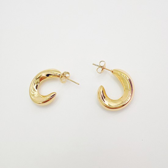 Hollow stainless steel earrings