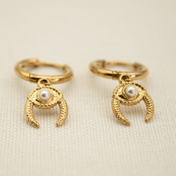 Bead Eyes Stainless Steel Earrings