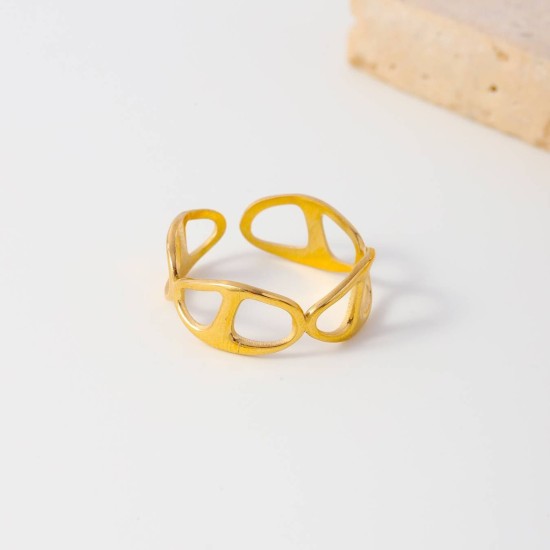 Hollow stainless steel ring