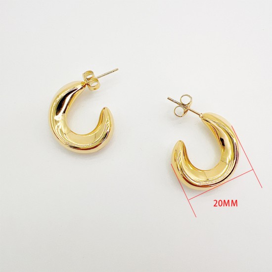 Hollow stainless steel earrings