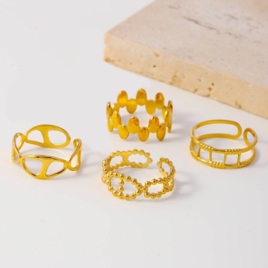 Hollow stainless steel ring