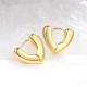 Heart shaped stainless steel earrings