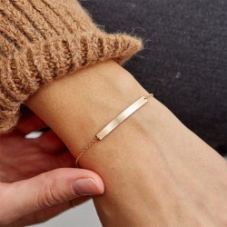 Stainless steel minimalist bracelet