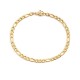Stainless steel Figaro chain bracelet