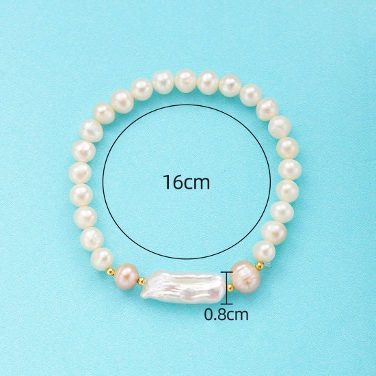 Pearl natural stone bracelet
