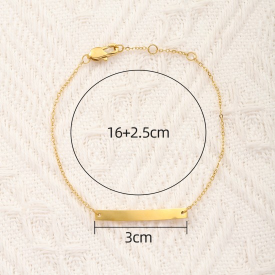  Geometric Type Stainless Steel Bracelet