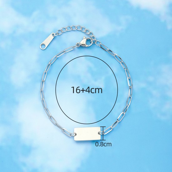 Fashion stainless steel lock bracelet