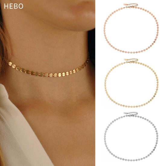 Stainless steel circular neck chain